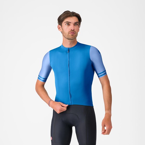 Castelli Prologo Lite 2 cykeltrøje korte ærmer azzurro Italia herre Castelli Prologo Lite 2 cykeltrøje korte ærmer azzurro Italia herre