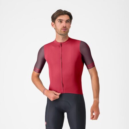 Castelli Prologo Lite 2 cykeltrøje korte ærmer rich red/bordeaux herre