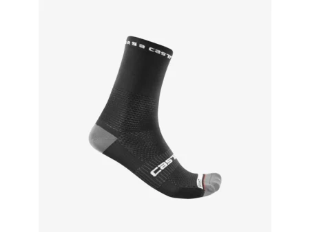 Castelli Rosso corsa pro cykelstrømper sort Str. 36-39