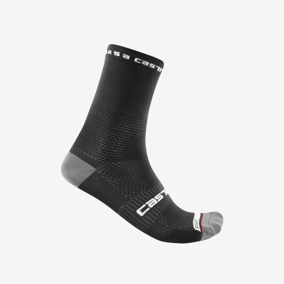Castelli Rosso corsa pro cykelstrømper sort Castelli Rosso corsa pro cykelstrømper sort