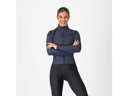 Castelli Sfida 3 Jersey - Cykeltrøje - Lange Ærmer - Dame - Twillight Blue - L