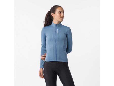 Castelli Sinergia 3 langærmet cykeltrøje steel blue dame