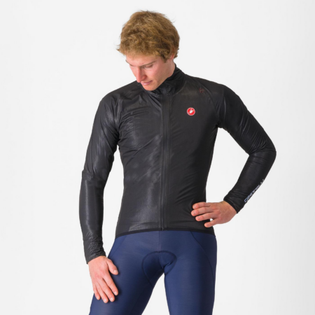 Castelli Squall Shell vandtæt cykeljakke sort/grå herre
