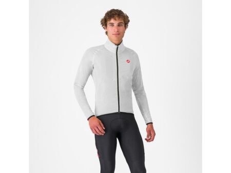 Castelli Squall shell jacket cykeljakke silver grey/black herre
