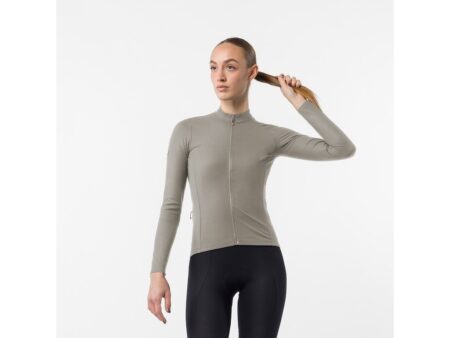 Castelli Thermowoven Womens LS Jersey - Cykeltrøje - Korte ærmer - Dame - Silver Moon - Str. S