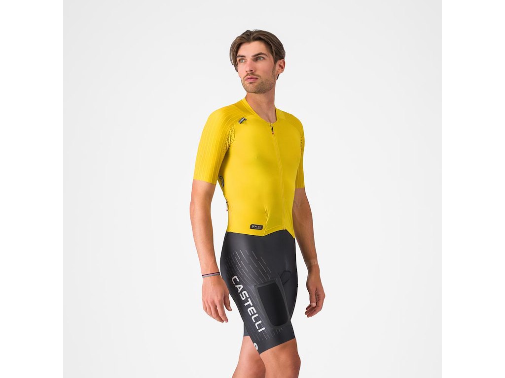 Castelli Unlimited Speedsuit kortärmad mango mojito/svart/elfenben herr Castelli Unlimited Speedsuit kortärmad mango mojito/svart/elfenben herr