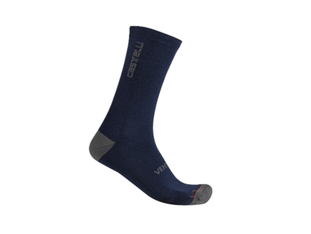 Castelli Venti Soft Merino Cykelstrømper - Belgian Blue - XXL