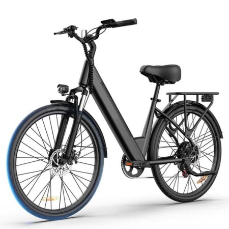 City Commuter Elcykel 26, 26", 48V 10,4Ah Aftageligt Batteri, Sort