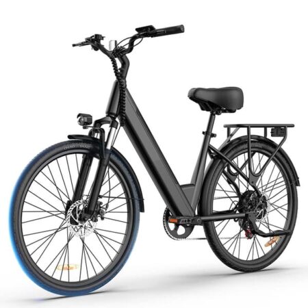 City Commuter Elcykel URLIFE E26, 26", 48V 10,4Ah Aftageligt Batteri, Sort