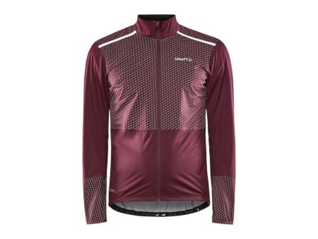 Craft ADV Hydro Lumen - Cykeljakke - Herre - Mørkerød - Str. XL