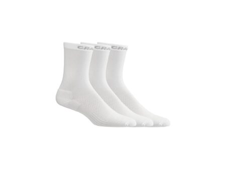 Craft Active High Sock 3-Pak- Cykelstrømper - Hvid - Str. 46/48