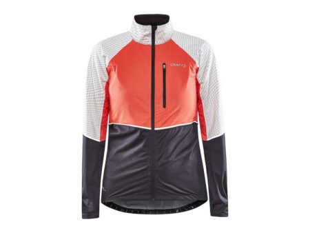 Craft Advanced Hydro Lumen - Cykeljakke - Dame - Orange/Hvid - Str. 2XL