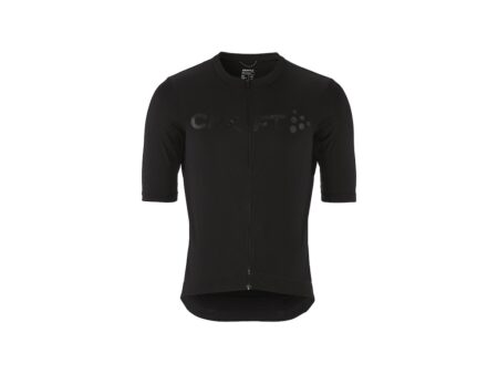 Craft Endur Logo cykeltrøje korte ærmer sort herre