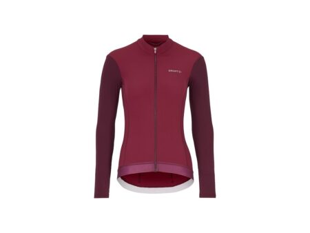 Craft Endur Training cykeltrøje med lange ærmer berries/purple dame
