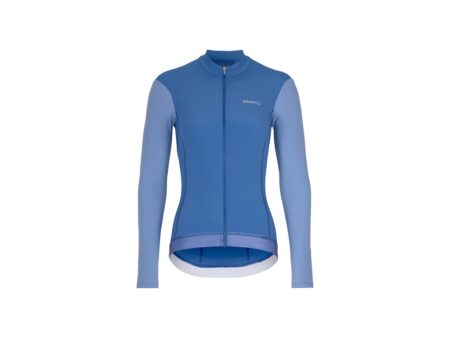 Craft Endur Training cykeltrøje med lange ærmer iris/blue dame