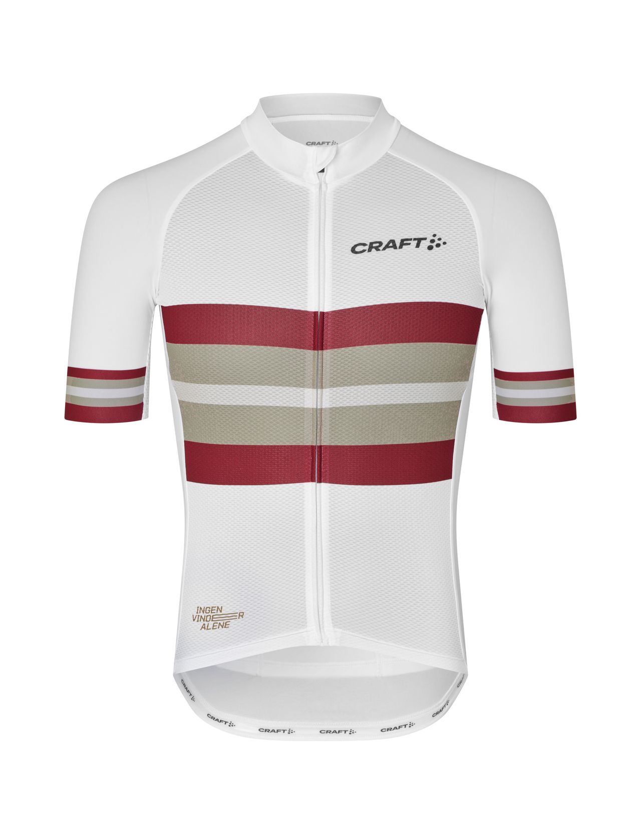 Craft "Ingen vinder alene" EBC 3.0 Aero cykeltrøje korte ærmer hvid herre Craft "Ingen vinder alene" EBC 3.0 Aero cykeltrøje korte ærmer hvid herre