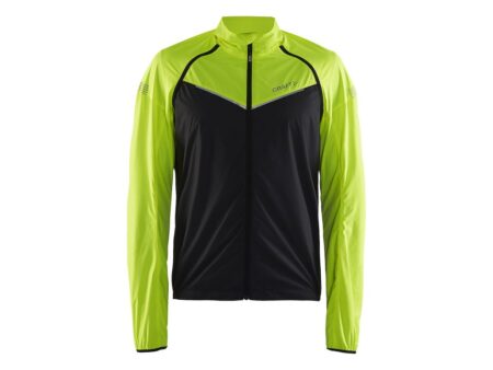 Craft Velo Convert - Cykeljakke - Herre - Sort/Neon gul - Str. S