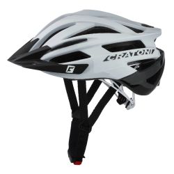 Cratoni Agravic - White-black glossy - Str. L-XL (58-62 cm) - Cykelhjelm