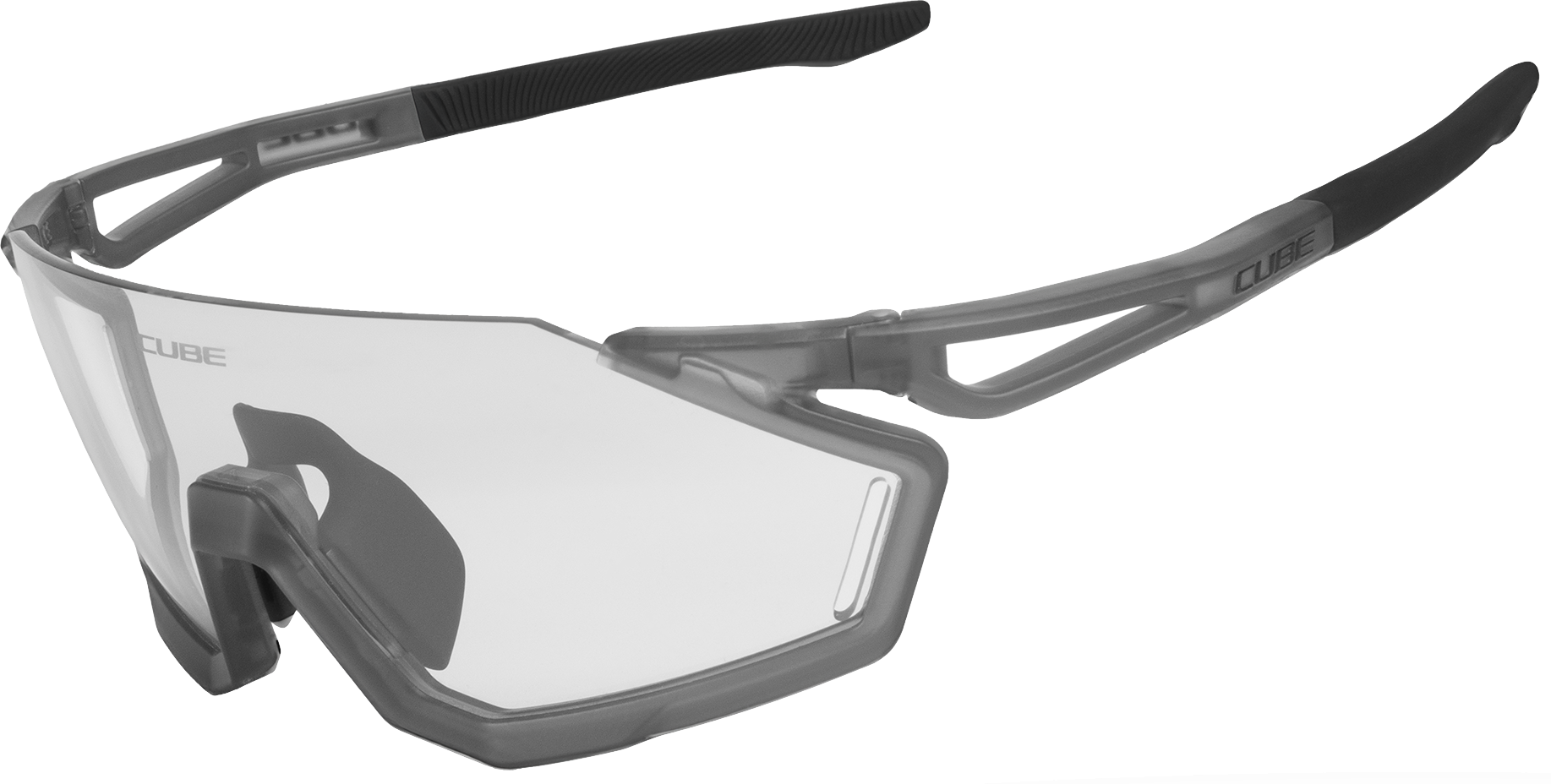 Cube Litening Cykelbrille - Fotokromisk - Grey Translucent Cube Litening Cykelbrille - Fotokromisk - Grey Translucent