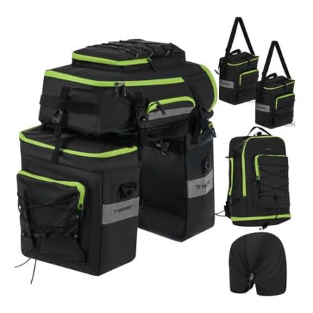 Cykeltaske 65L 3-i-1 vandtæt bagagebærer med sidetasker