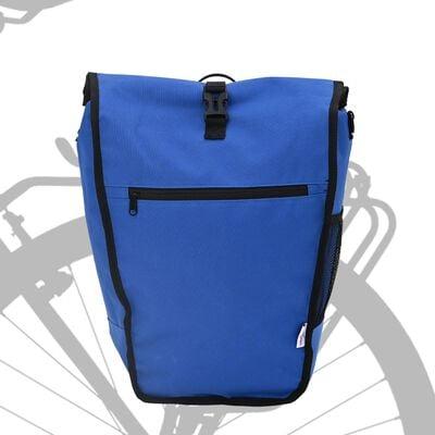 Cykeltaske - blå polyester, 34 × 16 × 59 cm