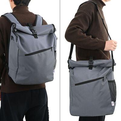 Cykeltaske - grå 33 × 16 × 60 cm i polyester