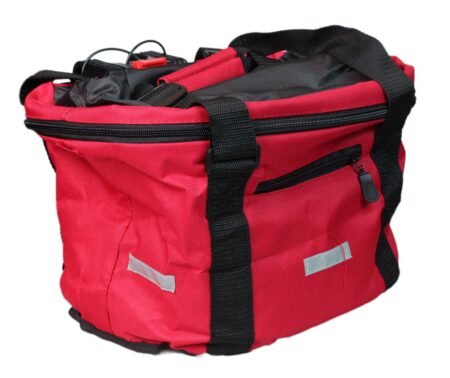 Cykeltaske til styr med quick montering rød