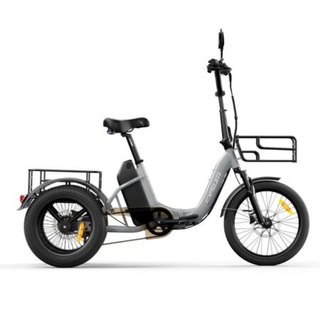 Cysum AG1 Pro sammenklappelig 16" dæk trehjulet elcykel, 48V 20AH batteri, Shimano hydraulisk skivebremse, let ramme med bagagekurv