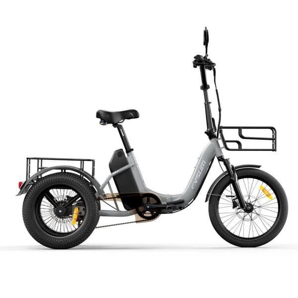 Cysum AG1 Pro sammenklappelig 16" dæk trehjulet elcykel, 48V 20AH batteri, Shimano hydraulisk skivebremse, let ramme med bagagekurv Cysum AG1 Pro sammenklappelig 16" dæk trehjulet elcykel, 48V 20AH batteri, Shimano hydraulisk skivebremse, let ramme med bagagekurv