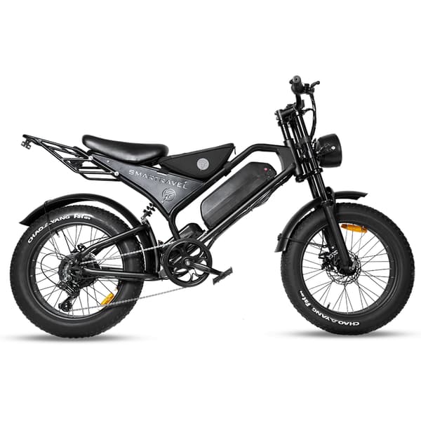 DK400 Elcykel 20" Fat Tire, 48V 18.2Ah Batteri, Sort DK400 Elcykel 20" Fat Tire, 48V 18.2Ah Batteri, Sort
