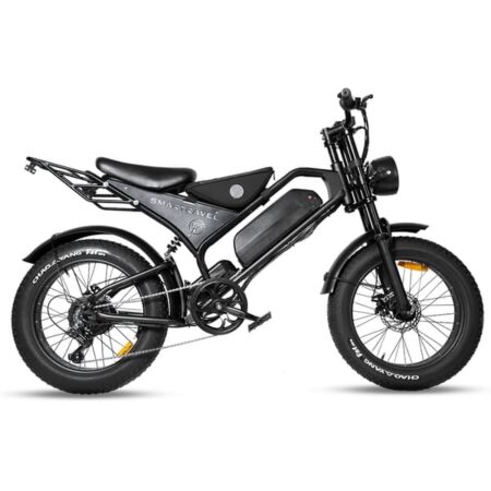 DK400 Elcykel 20" Fat Tire, 48V 18.2Ah Batteri, Sort
