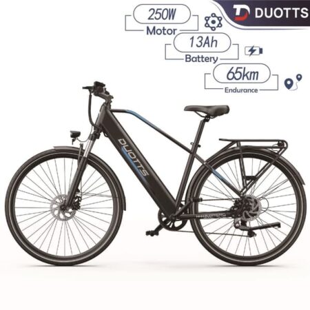 DUOTTS C29 Lite 250W Motor Dobbelte skivebremser Elektrisk cykel 36V13AH 25 km / t Elcykel, 27,5 tommer dæk City Pendlercykel