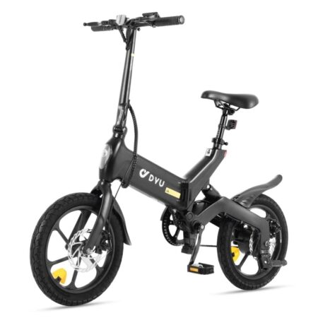 DYU A16 16" magnesiumlegering elcykel 55 km rækkevidde, indbygget batteri, foldbar eBike til bypendler