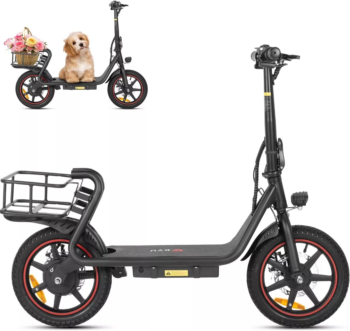 DYU C4 14 inch Foldable E-Bike - Black DYU C4 14 inch Foldable E-Bike - Black
