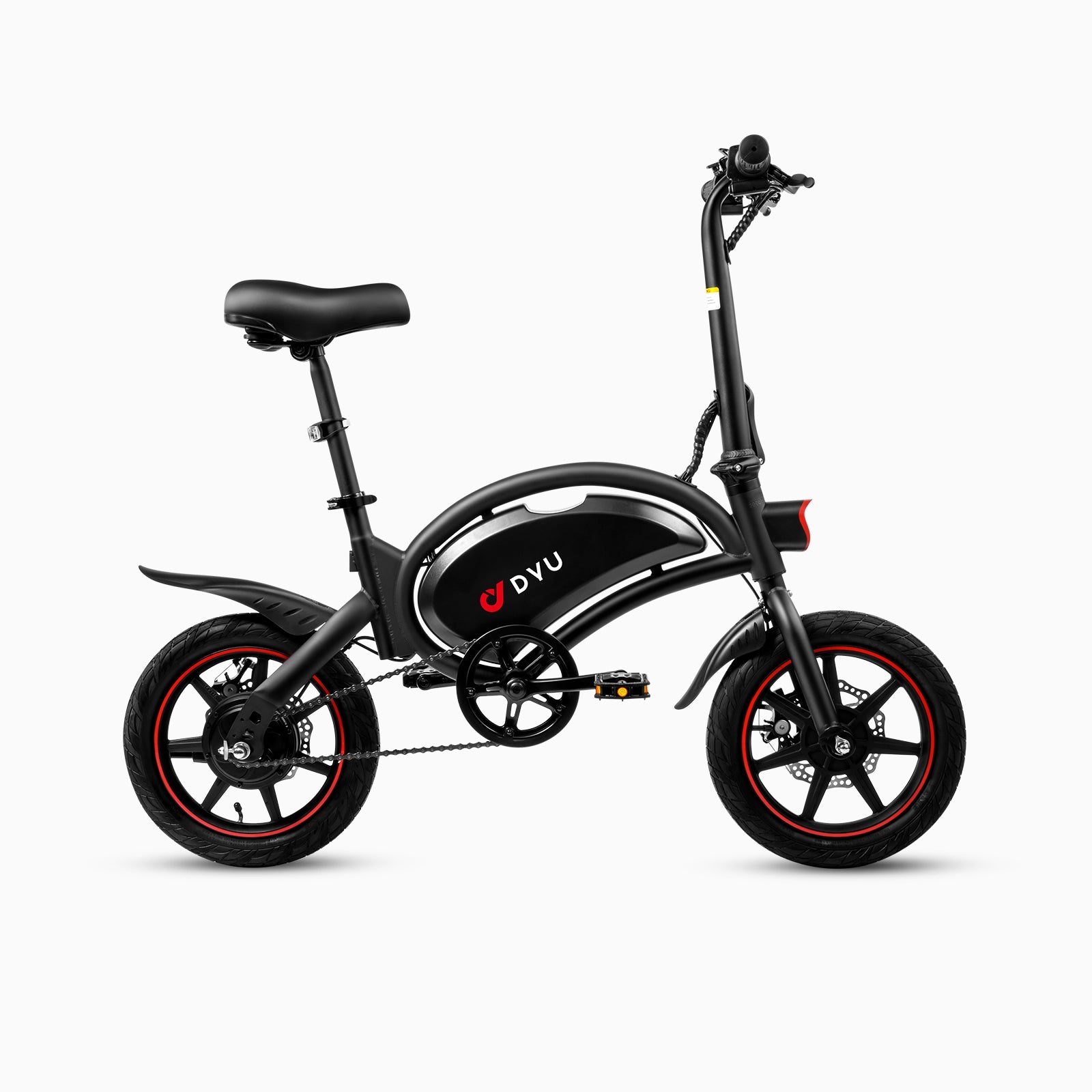 DYU D3F 14 Inch Mini Folding Electric Bike - Black DYU D3F 14 Inch Mini Folding Electric Bike - Black