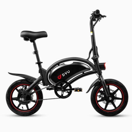 DYU D3F 14 tommer mini folde elcykel, 250W motor, 36V 10AH batteri, produktvægt 17KG.