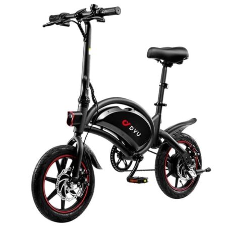 DYU D3F Elcykel til voksne 250W motor 36V10Ah batteri elcykel 14 tommer dæk elcykel