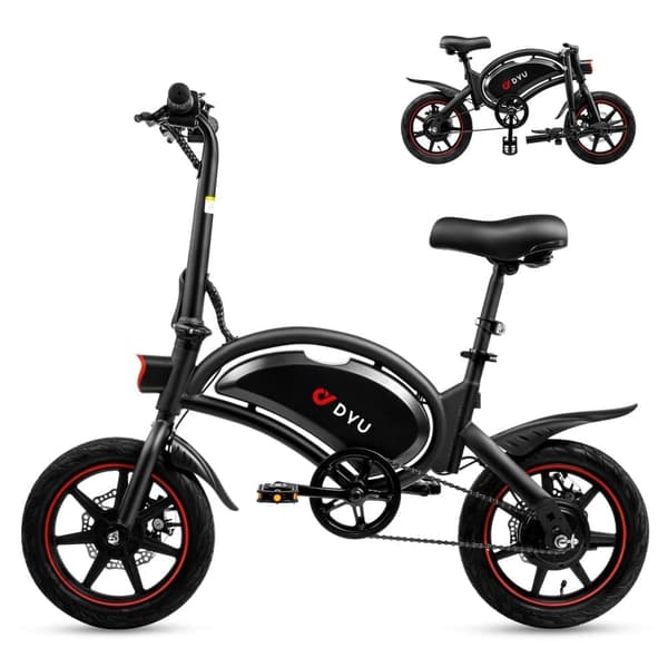 DYU D3F foldbar elektrisk cykel 14 tommer, 250W motor, 10Ah batteri, tophastighed 25 km/t, rækkevidde 40 km, skivebremser for og bag, voksen og ungdom DYU D3F foldbar elektrisk cykel 14 tommer, 250W motor, 10Ah batteri, tophastighed 25 km/t, rækkevidde 40 km, skivebremser for og bag, voksen og ungdom