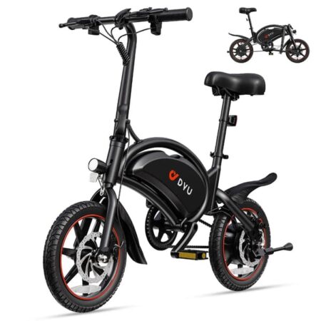 DYU D3S Elcykel til voksne 250W motor 36V10Ah batteri Elcykel 14 tommer dæk Bypendling Elcykel