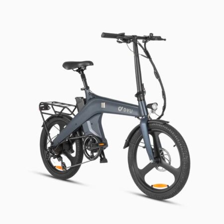DYU T1 20" elcykel - 60 km lang rækkevidde, aftageligt batteri, eBike i magnesiumlegering til bypendling