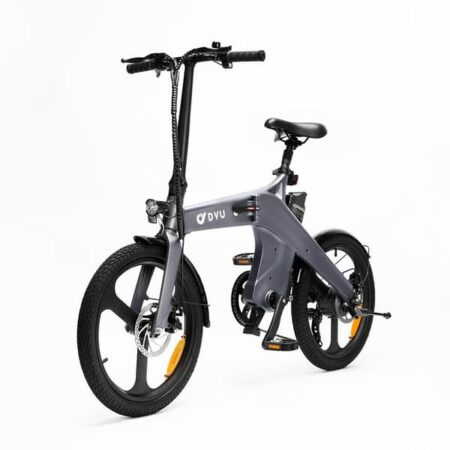 DYU T1 Magnesium folde E-cykel | 55 km rækkevidde og 22,5 kg letvægt - 250W pendler-elcykel med 20" All-City-dæk