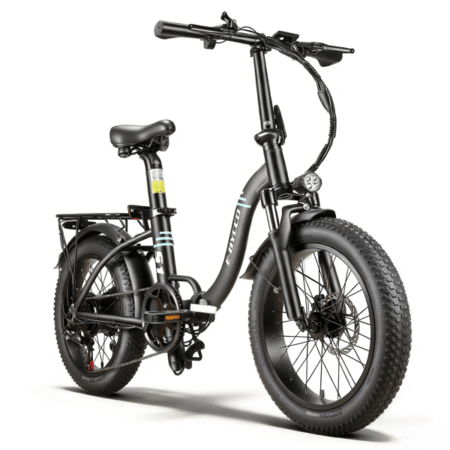 E-BYCC0 S1 Elcykel 250W 25km/t 36V10.4Ah 30-50km 20x3.0" Fedtdæk 7-trins Dobbeltbremse Foldbar Fabrikssalg til Pendling & Fritid