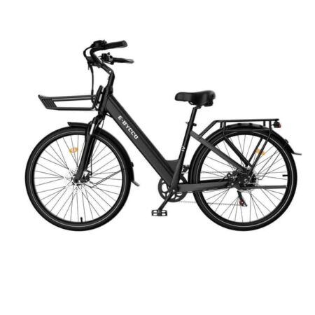 E-BYCCO V1 elcykel 250W, 36V 15,6Ah, 25 km/t - 28×1,5-tommer dæk - Regulator-kompatibel pendlermodel - Sort
