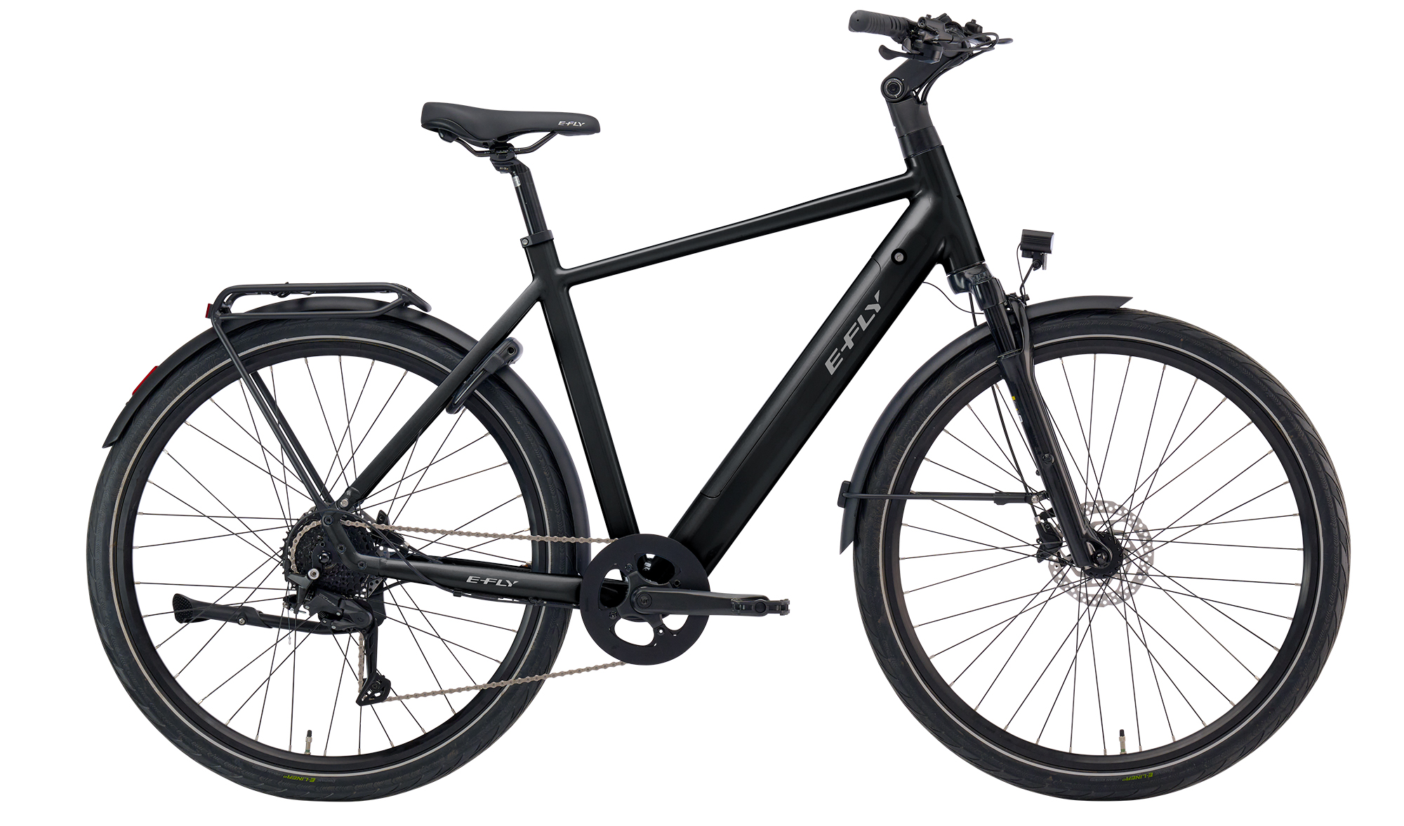 E-FLY Titan Herre Stardust Black Metallic - 540 Wh-52 cm E-FLY Titan Herre Stardust Black Metallic - 540 Wh-52 cm