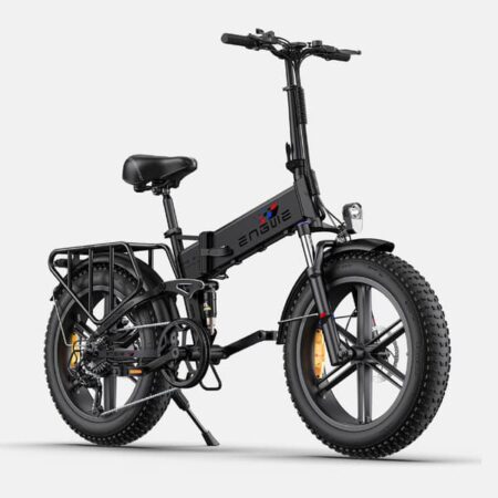 ENGWE ENGINE X Sort - Fabriksdirekte: 250W foldbar elcykel med 120 km rækkevidde, 48V 13Ah batteri & fuld affjedring - til pendling og eventyr