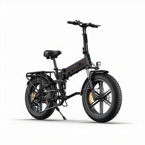 ENGWE ENGINE X foldbar elcykel 250W, 48V 13Ah batteri, 20''*4'' fedt dæk, rækkevidde 120 km, Shimano 7-trins, fuld affjedring, sort ENGWE ENGINE X foldbar elcykel 250W, 48V 13Ah batteri, 20''*4'' fedt dæk, rækkevidde 120 km, Shimano 7-trins, fuld affjedring, sort