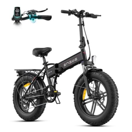 ENGWE EP-2 BOOST - 20" foldbar elcykel - 48V 13Ah batteri - 100 km rækkevidde - med affjedring foran - Hybrid Fat Bike