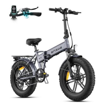 ENGWE EP-2 BOOST - 20" foldbar elcykel - 48V 13Ah batteri - 100 km rækkevidde - med affjedring foran - Hybrid Fat Bike