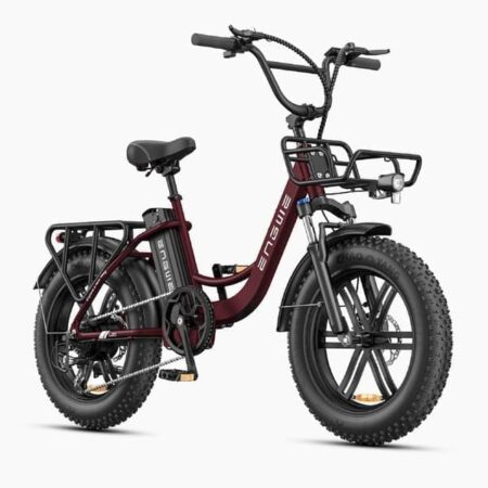 ENGWE L20 Boost elcykel 48V 13AH Batteri, 250W motor, 25 km/t hastighed, 126 km rækkevidde, 20*4,0 tommer tykke dæk Elcykel - Rød