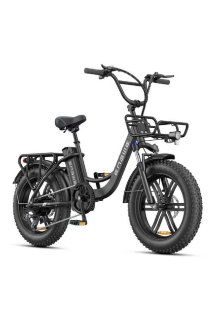 ENGWE L20 Boost elcykel 48V 13AH Batteri, 250W motor, hastighed 25 km/t, rækkevidde 126 km, 20*4,0 tommer tykke dæk Elcykel sort